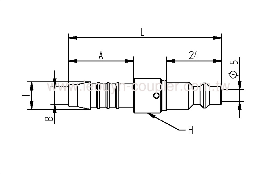 Hose Barb Swivel Plug