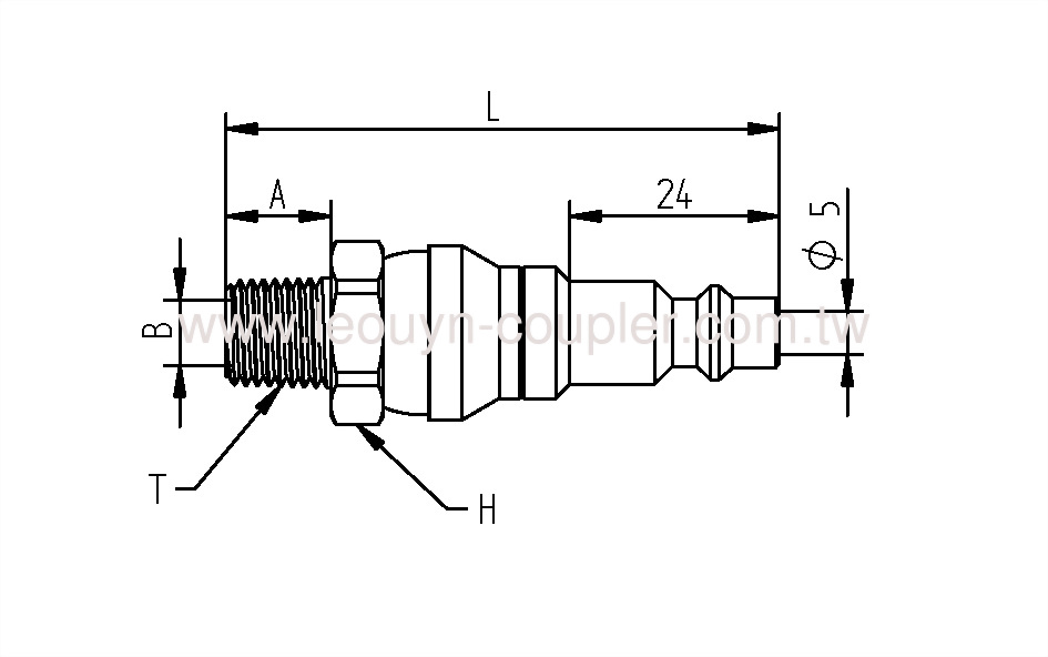 Male Ball-Swivel Plug