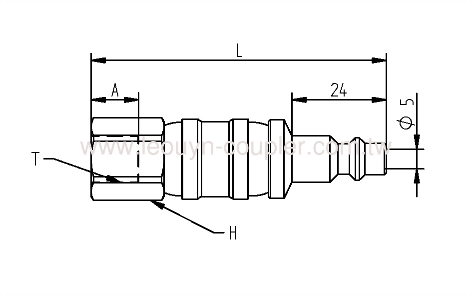 Female Double Ball-Swivel Plug