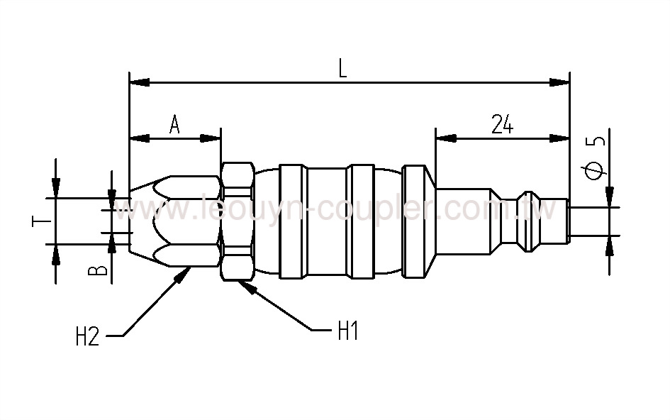 Hose Dual Ball-Swivel Plug