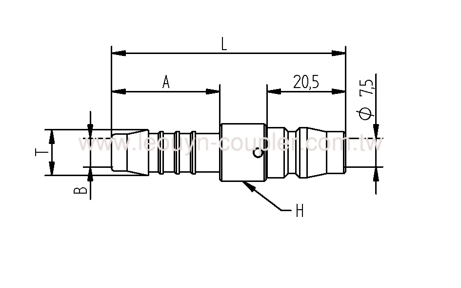 Hose Barb Swivel Plug