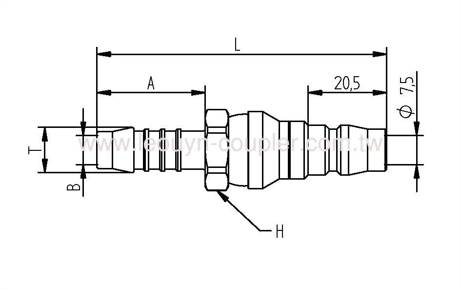 Hose Barb Ball-Swivel Plug