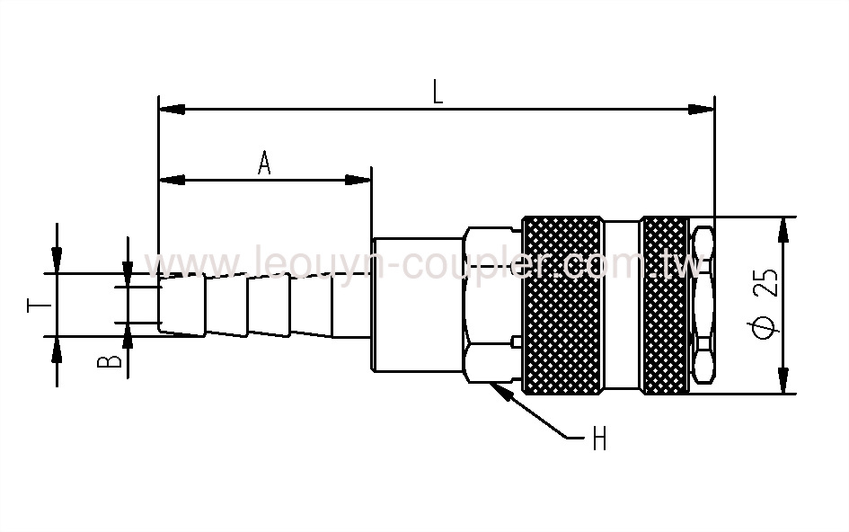 Hose Barb One-Touch Coupler