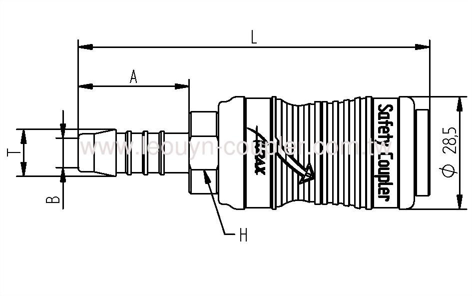 Hose Barb Safety Coupler
