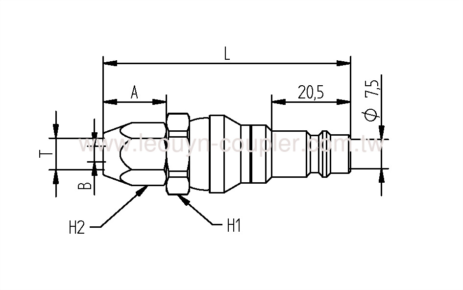 Hose Ball-Swivel Plug