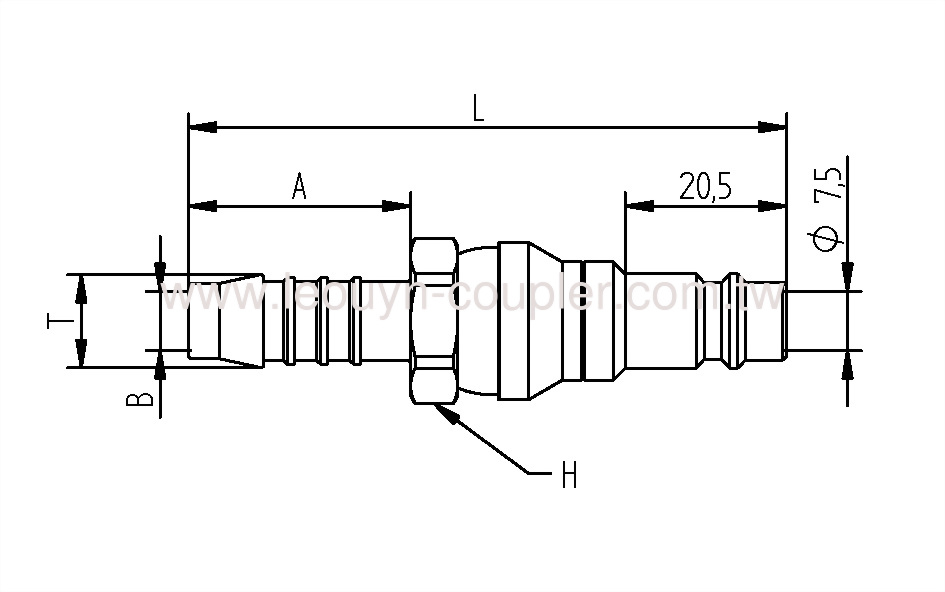 Hose Barb Ball-Swivel Plug