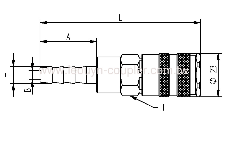 Hose Barb One-Touch Coupler