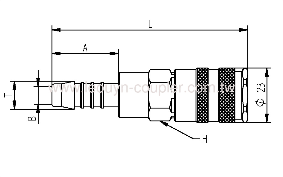 Hose Barb One-Touch Coupler