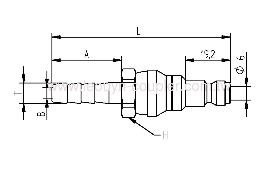 Hose Barb Ball-Swivel Plug