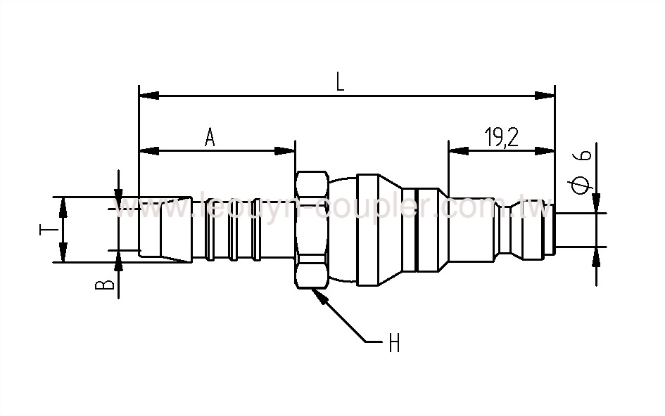 Hose Barb Ball-Swivel Plug