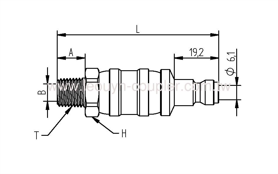 Male Double Ball-Swivel Plug