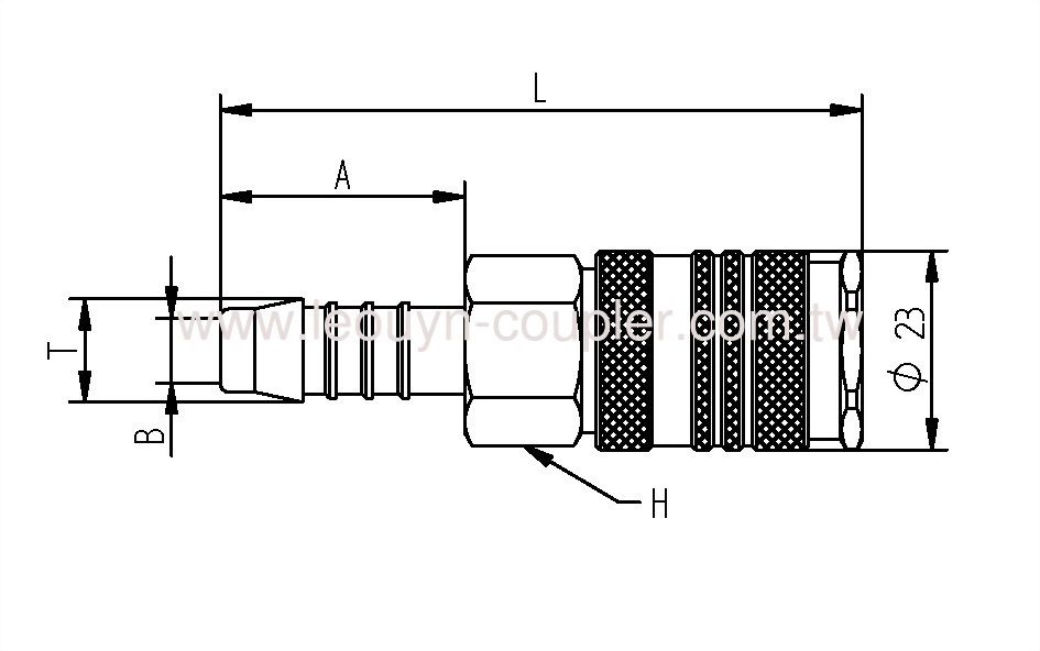 Hose Barb One-Touch Coupler