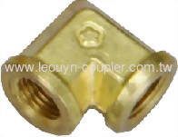 Brass OD Elbow Connector
