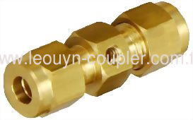 1/4" brass OD connector(single hole)