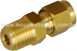 1/4" brass OD male connector