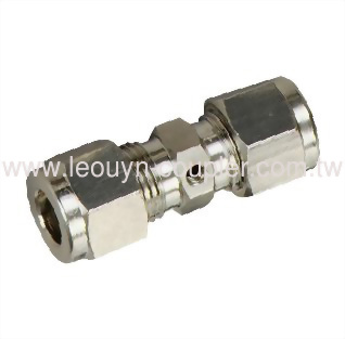 1/4" stainless steel 316 OD connector (double hole 180゜)