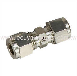 1/4" stainless steel 316 OD connector (double hole 120゜)
