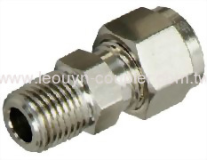 1/4" stainless steel 316 OD male connector