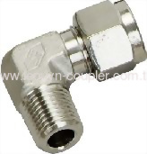 1/4" stainless steel 316 OD male elbow connector