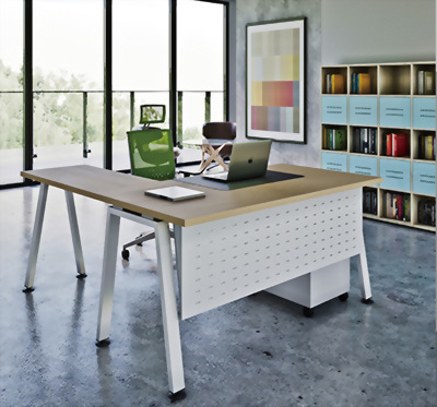 現代主管桌(鋼製)