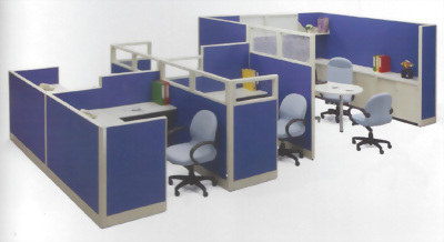 6cm鋼製布面屏風-2