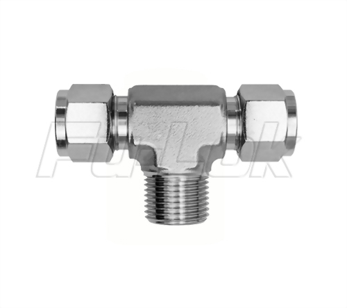 卡套中心外牙三通