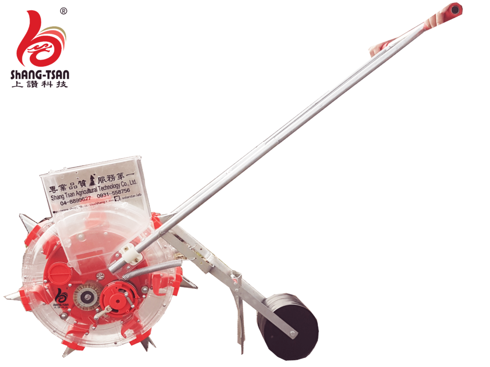 上讚手推式播種機 (7嘴)---花生玉米手推式播種器 滾輪點播機 輪播機