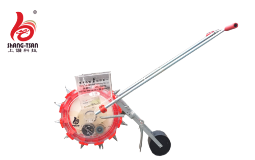 上讚手推式播種機 (12嘴)---花生玉米手推式播種器 滾輪點播機 輪播機