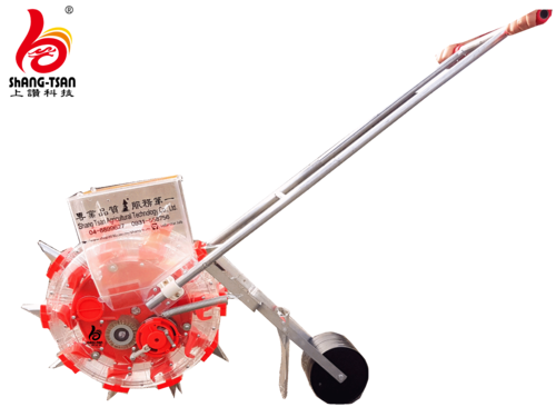 上讚手推式播種機 (10嘴)---花生玉米手推式播種器 滾輪點播機 輪播機