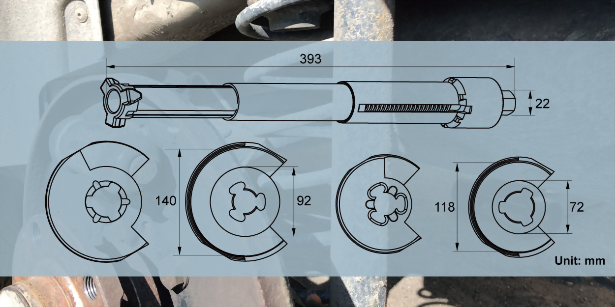 mercedes rear suspension spring compressor