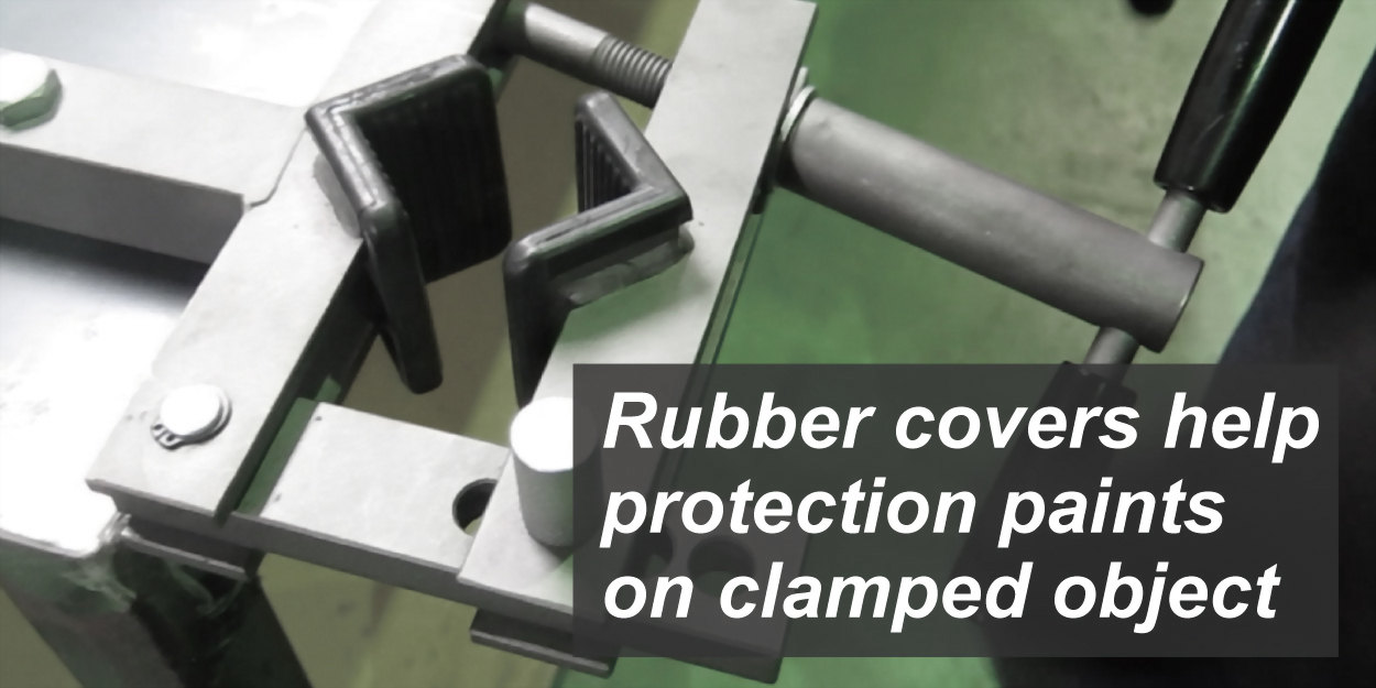 vise with a rubber cover to protect paints