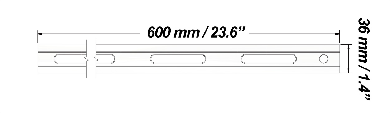 600 mm straight edge tool