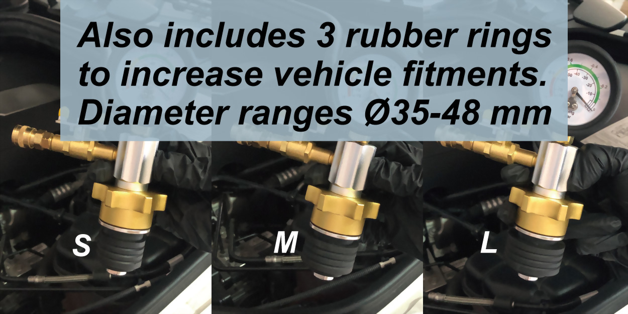 coolant refill vacuum type for BMW, Mercedes-Benz