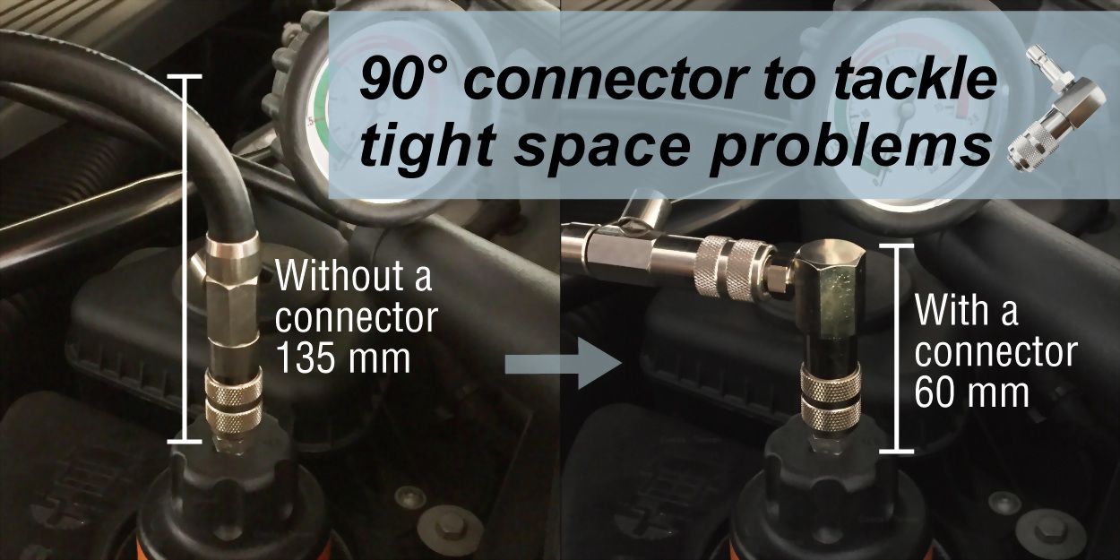 Tesla Model X 7370374 coolant refill pressure test tool set