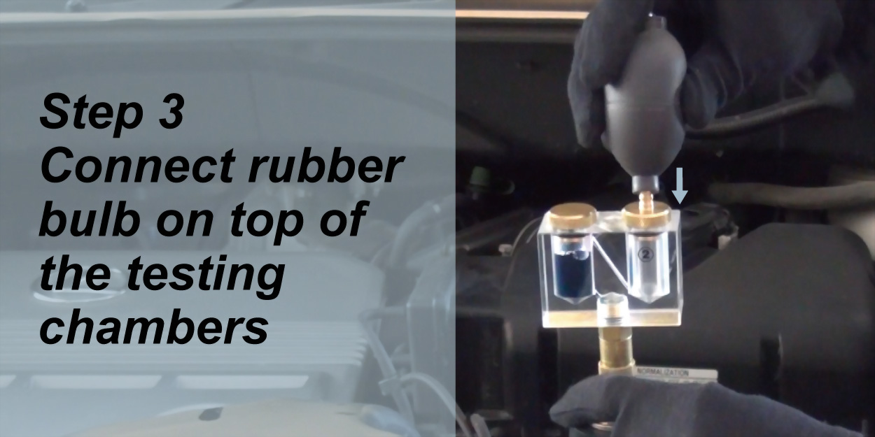 rubber bubble to draw vapor from cooling system rubber bubble to draw vapor from cooling system