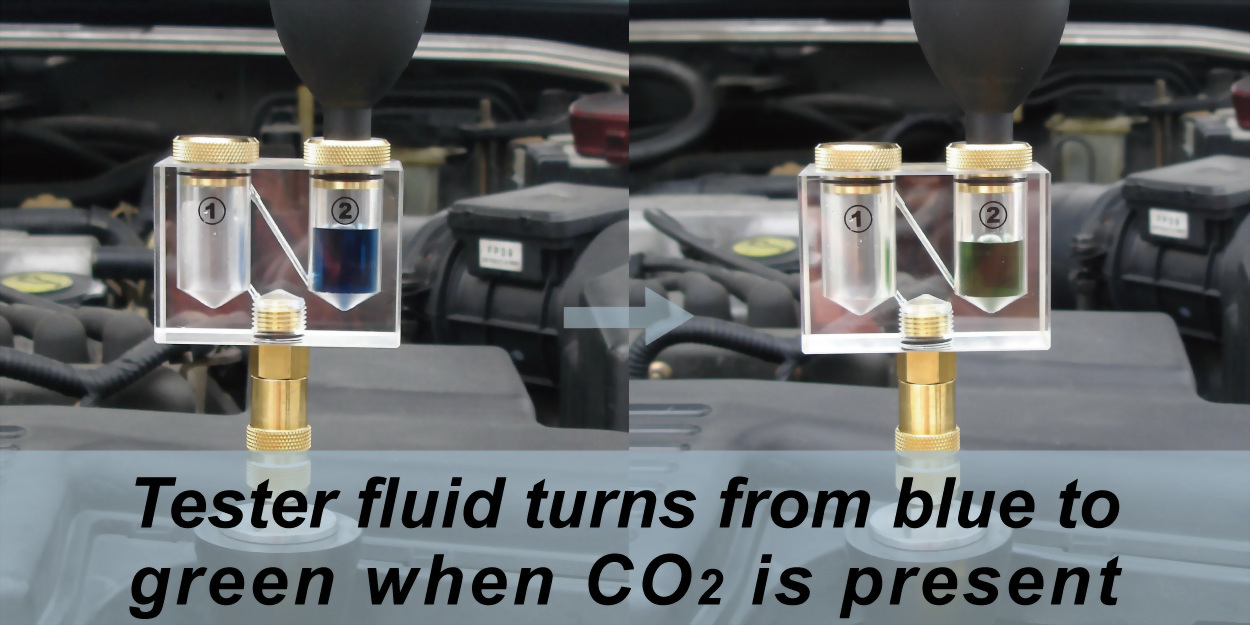Tester Detects exhaust gases in the radiator or expansion tank Tester Detects exhaust gases in the radiator or expansion tank