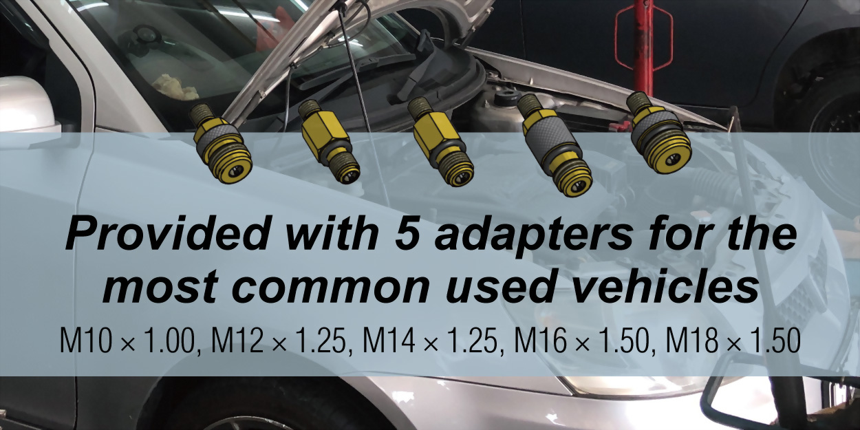 Gasoline Engine Compression Tester Kit With Adapters for Ford Triton