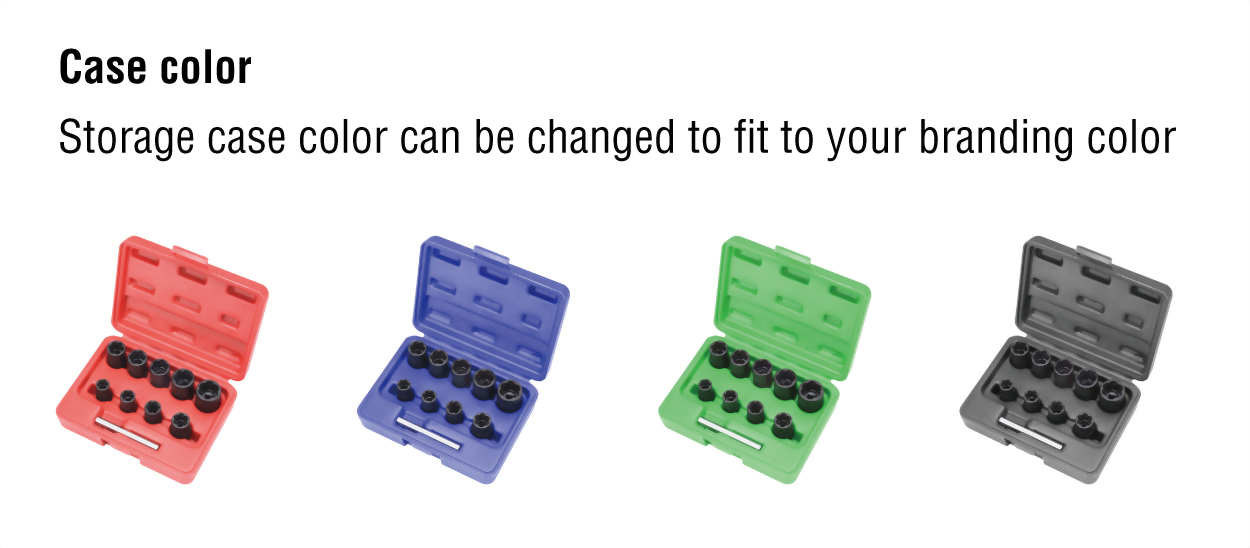 tool case with different colors to fit to your brand