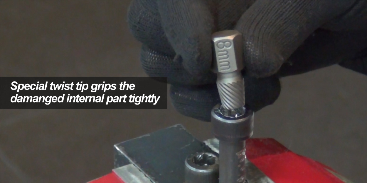 Broken Stud Spanner Tool Damaged Bolt Screws Remover Extractor Drill Bits