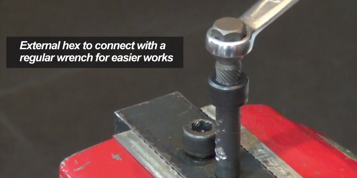 Damaged Screw Stud Bolt Remover Puller Extractor Nut Splitter Tool Steel