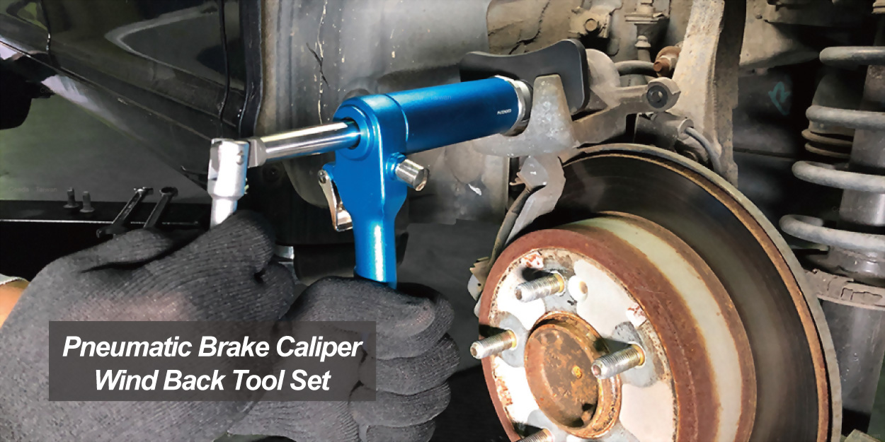  YSTOOL Pneumatic Brake Caliper Piston Wind Back Compression  Spreading Tool 23PCS Kit Rewind Spreader Air Tool Set to Repair Brake Pad  Change Brake Pump for Cars Trucks : Automotive