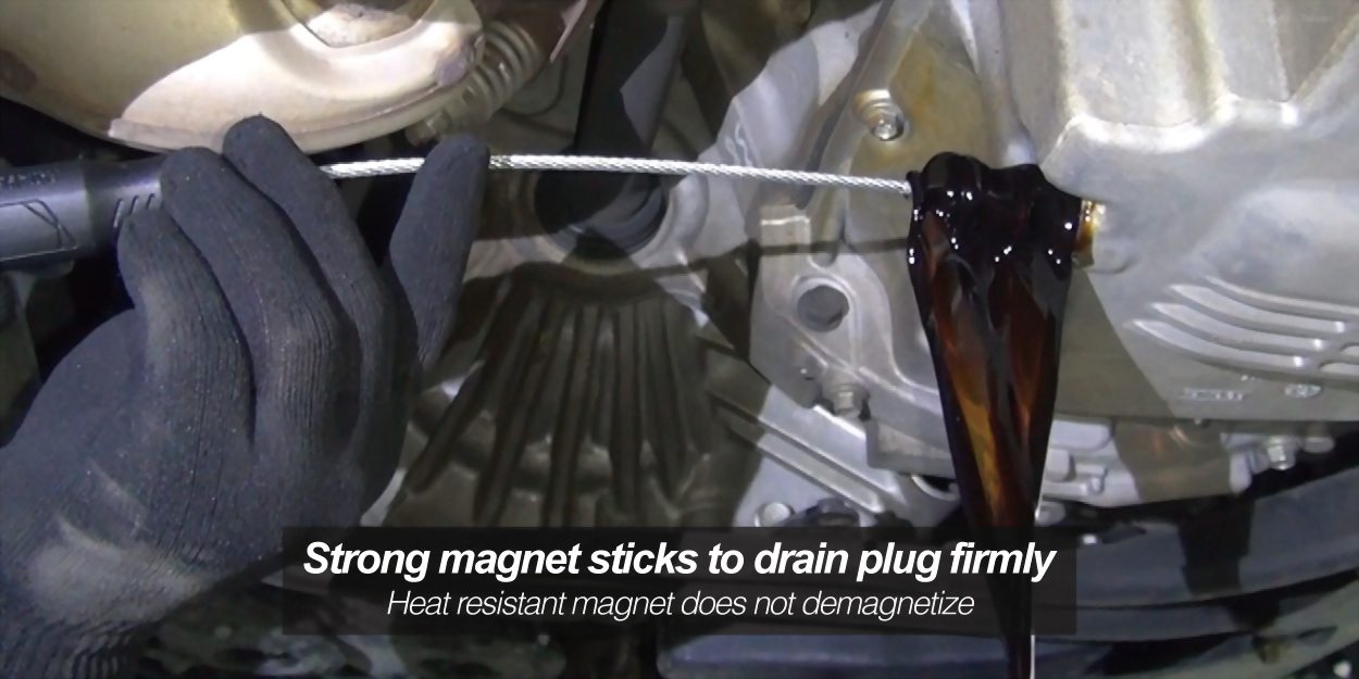 contactless oil drain plug removal tool