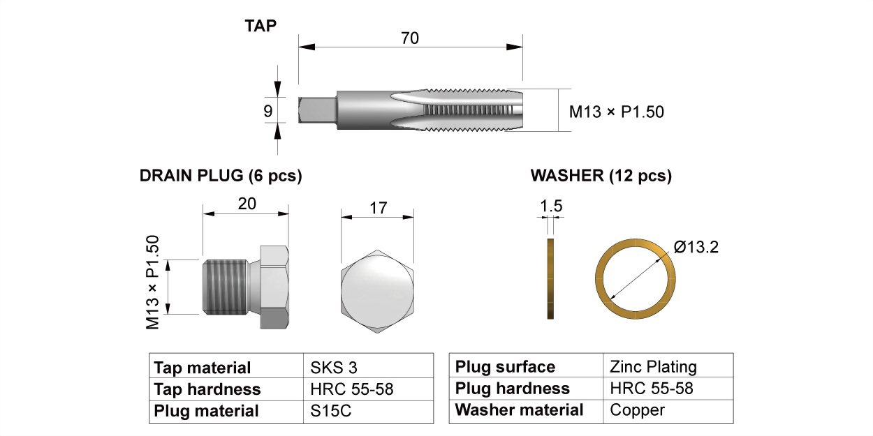Mini F54 F60 R55 R60 F55 F57 drain plug repair
