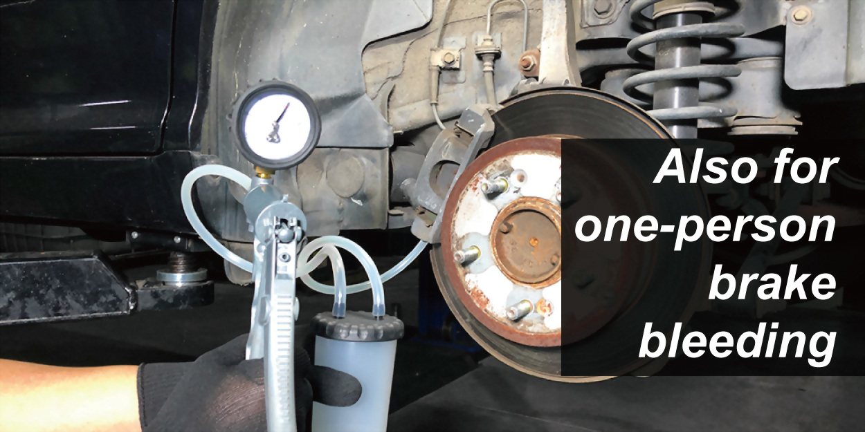 Brake bleeding can be done one person