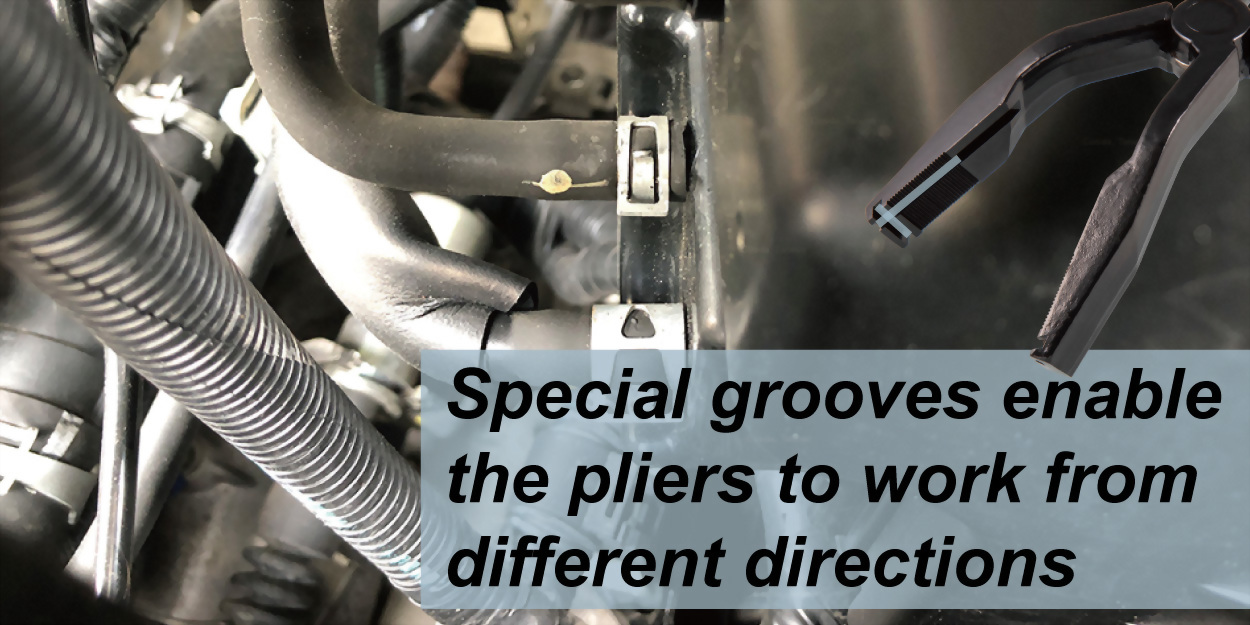 pliers to work in limited access areas