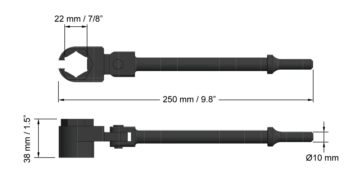 Air Hammer Powered O2 Sensor Removal Tool