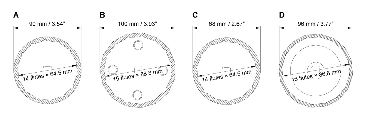 Cosda - Oil Filter Wrench Set (9 pcs)