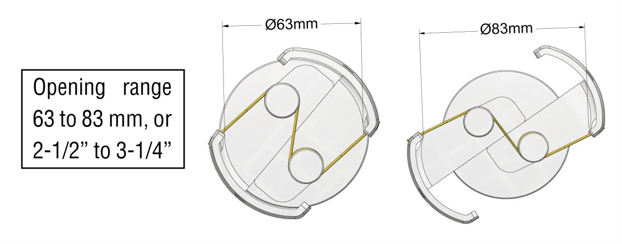 Adjustable Oil Filter Wrench for Removing 2.5