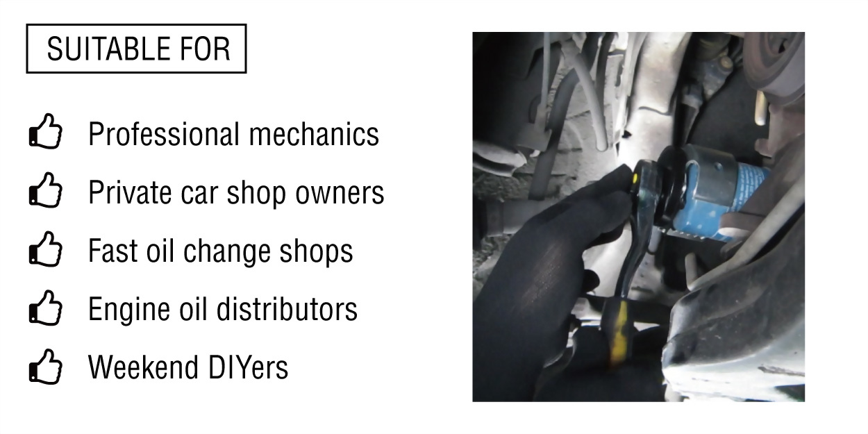 Oil filter wrench is to be used for removing the filter, not installing