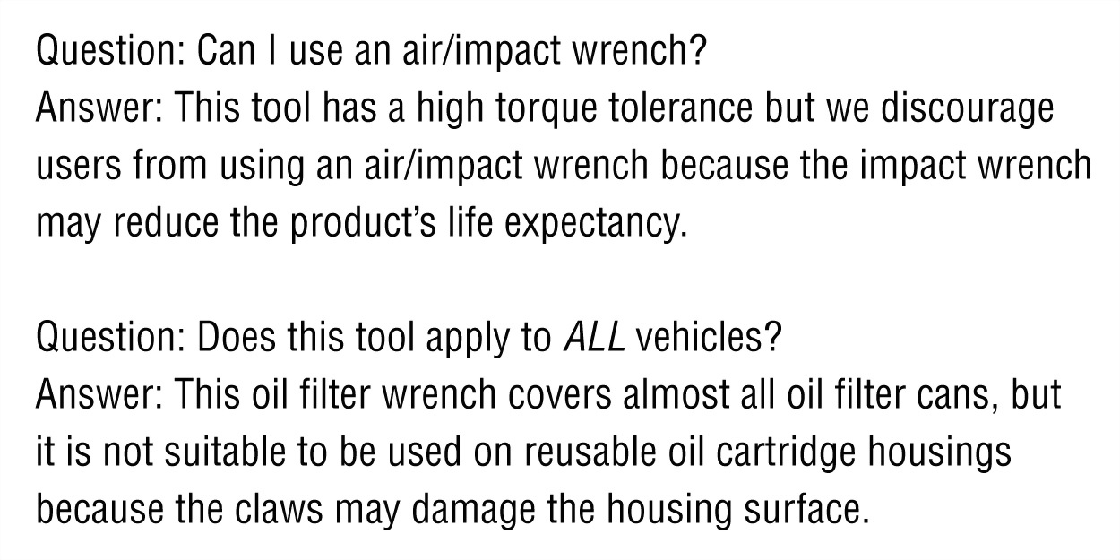 trustworthy oil filter wrench manufacturer lubrication lube oil maintenance